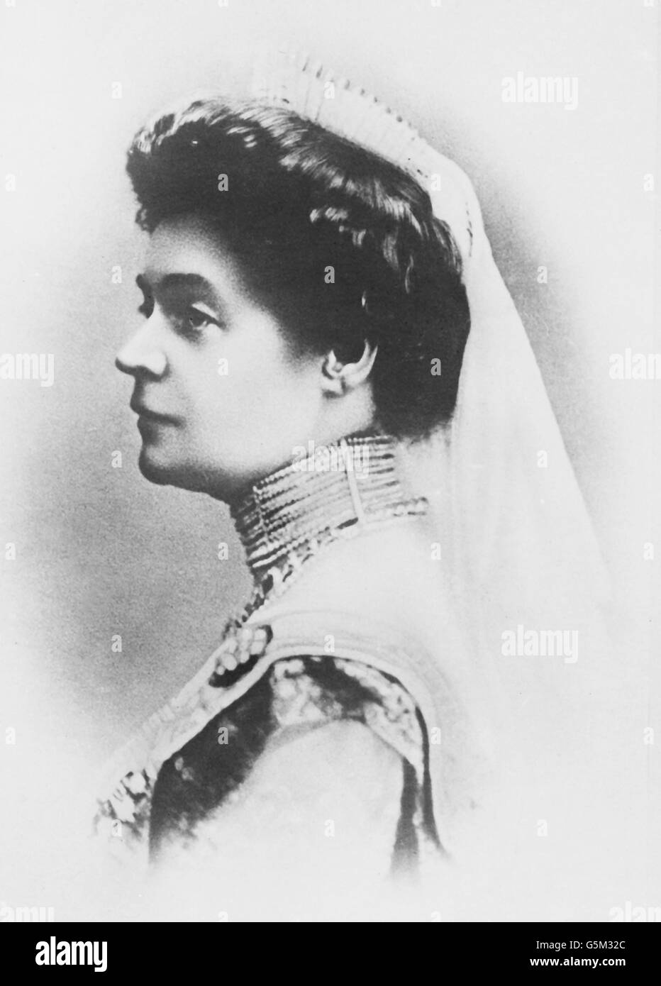 Eleonore Caroline Gasparine Louise Prinzessin Reuß zu Köstritz (1860 - 1917), die Gemahlin des Zaren Ferdinand von Bulgarien als Zarin von Bulgarien. Wife of Tsar Ferdinand, Tsaritsa of Bulgaria. Stock Photo