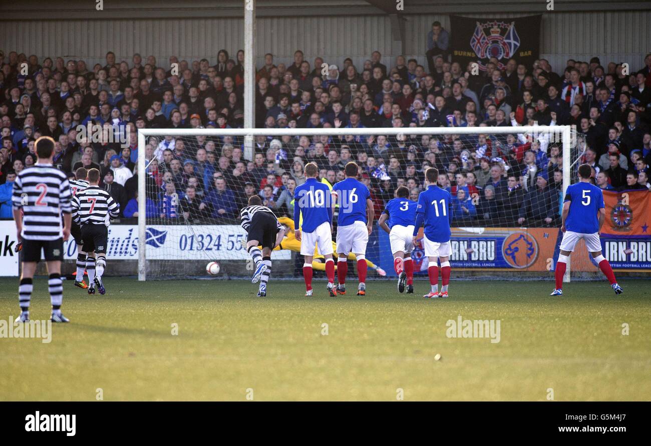 East Stirlingshire's Paul Quinn Scores From The Penalty Spot During The ...