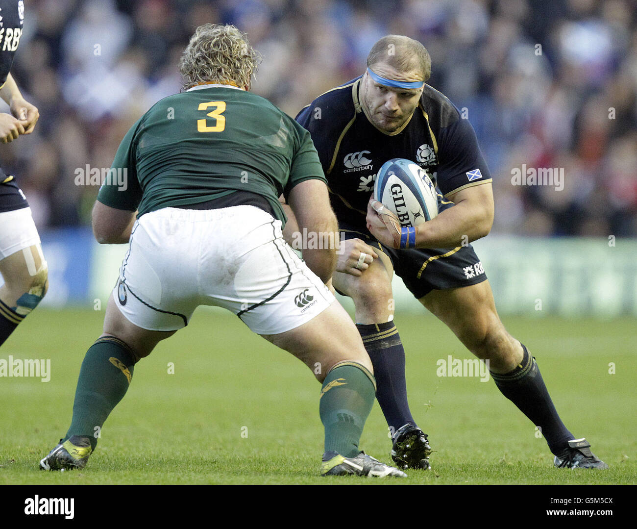 Rugby Union EMC Test Scotland v South Africa Murrayfield Stock