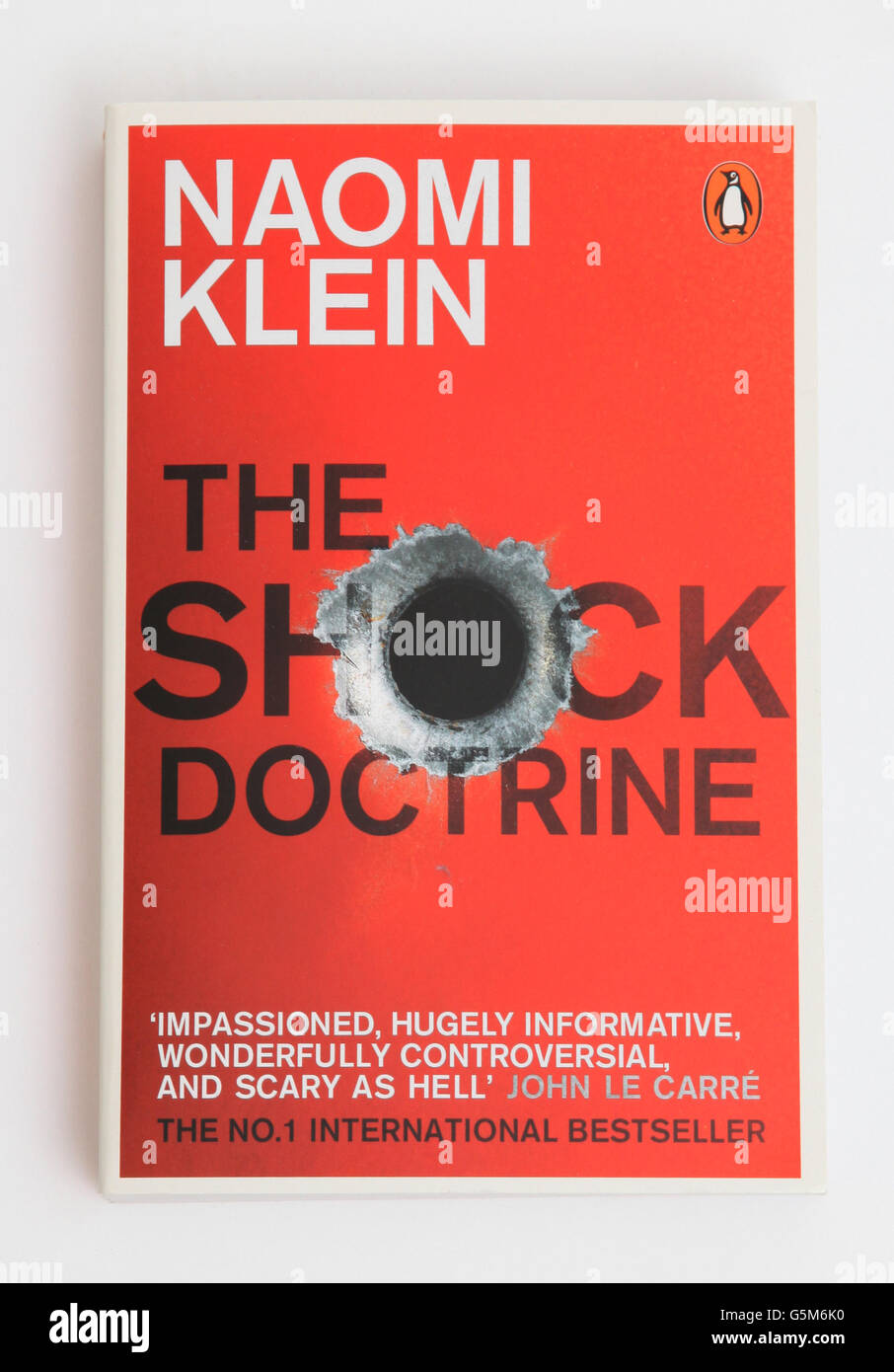 The book The Shock Doctrine by Naomi Klein Stock Photo Alamy