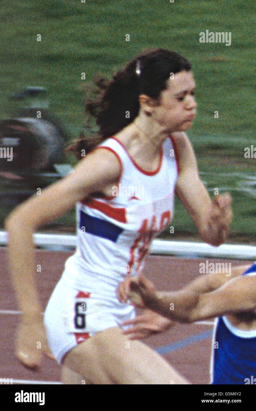 Athletics - 1980 Moscow Olympic Games - Women's 100 metres Final Stock Photo