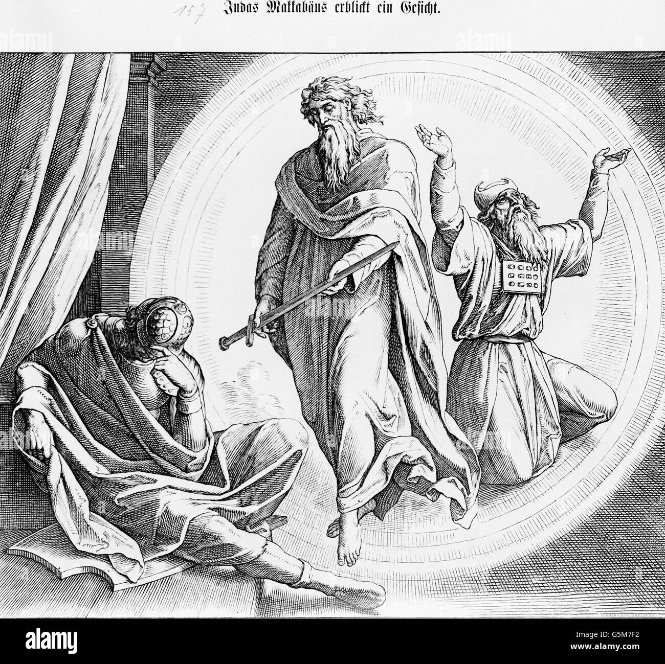 Szene aus dem Alten Testament der Bibel. Scene from the Old Testament of the Holy Bible Stock