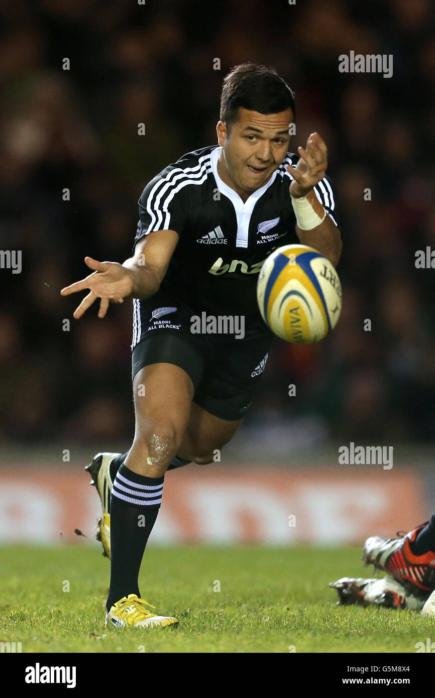 Rugby Union - Tour Match - Leicester Tigers v Maori All Blacks - Welford Road. Jamison Gibson-Park, Maori All Blacks Stock Photo