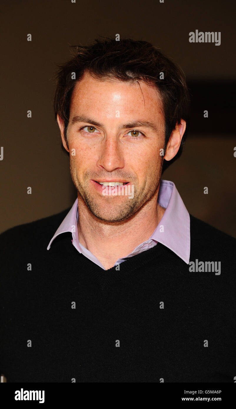 Mark Hunter is seen at the screening of Yes, Prime Minister, at the Mayfair Hotel, London. Stock Photo