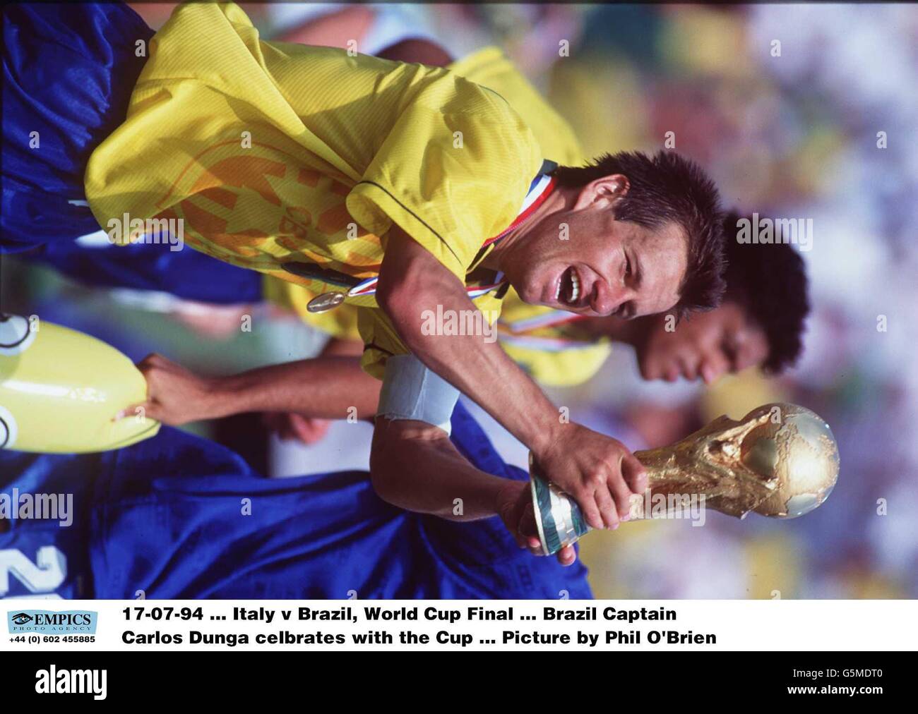 Soccer 1994 fifa world cup final brazil italy rose bowl hires stock