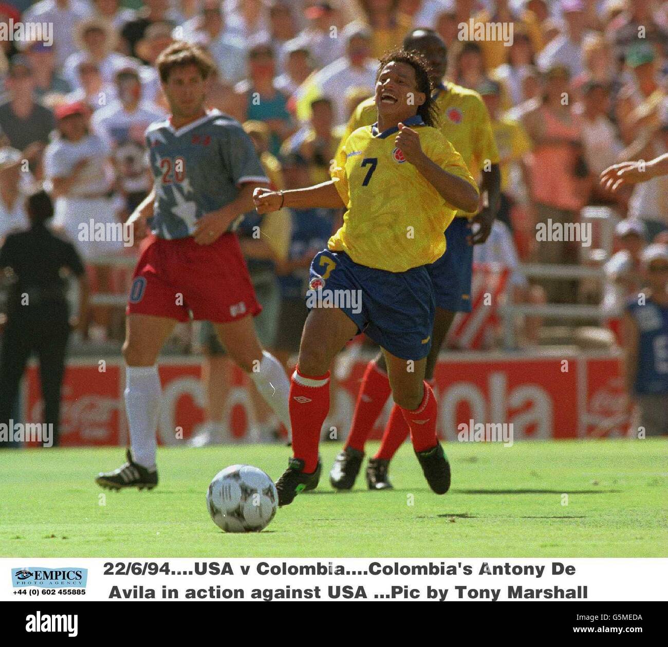 Soccer - World Cup USA 94 - Group A - USA v Colombia Stock Photo