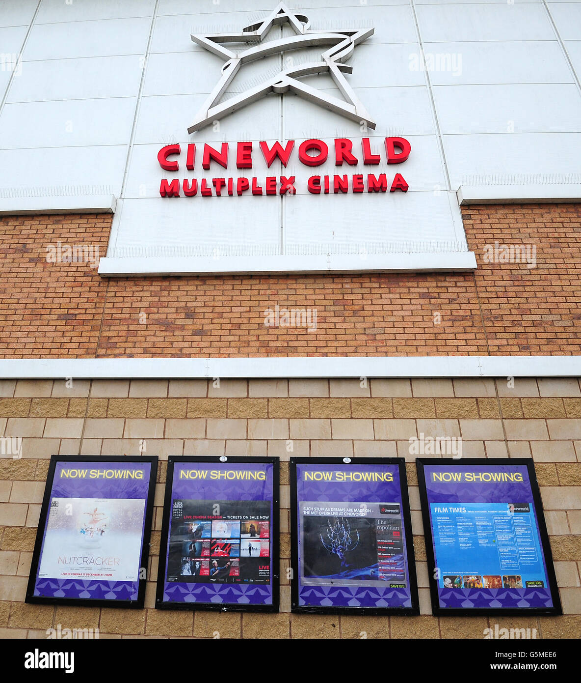 Cineworld Cinemas stock. General view of Cineworld Cinemas, Burton On Trent, Staffordshire. Stock Photo