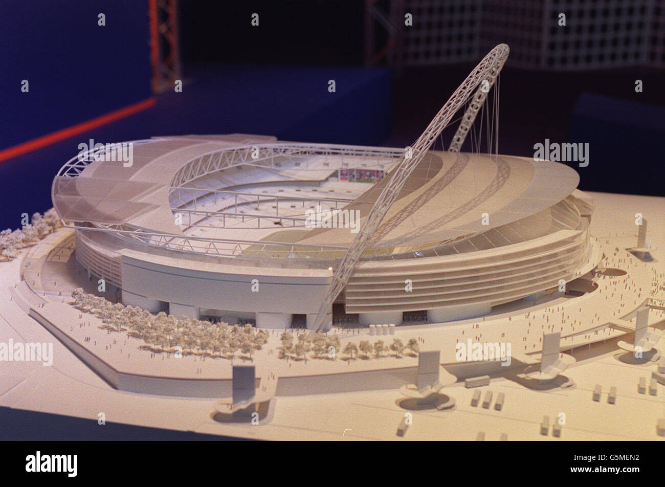 Model of the proposed design for Wembley Stadium Stock Photo