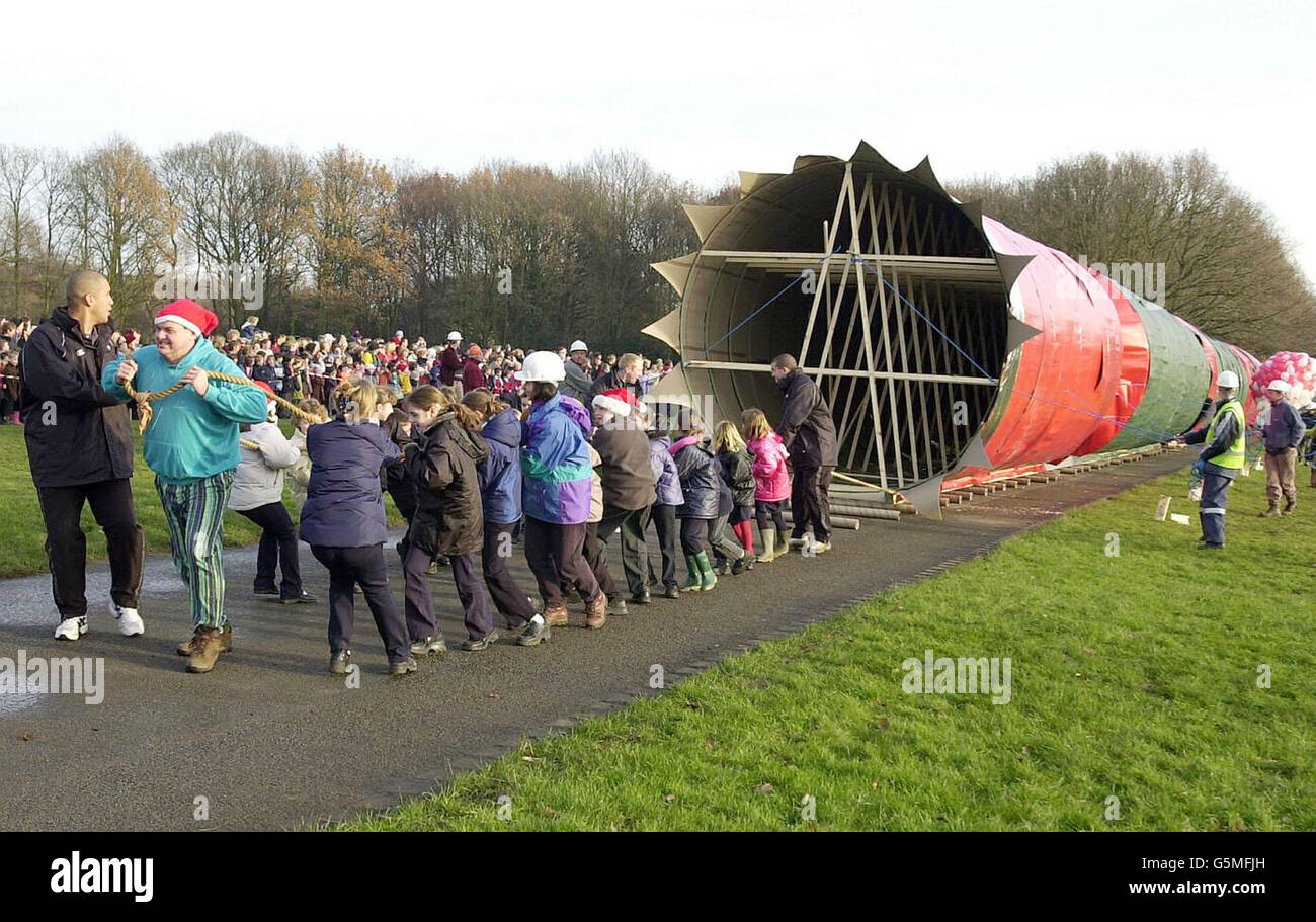 The Worlds Biggest Cracker Ley Hill School High Resolution Stock