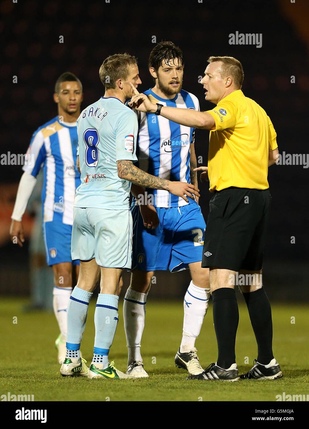 Soccer - npower Football League One - Colchester United v Coventry City - Weston Homes Community Stadium Stock Photo