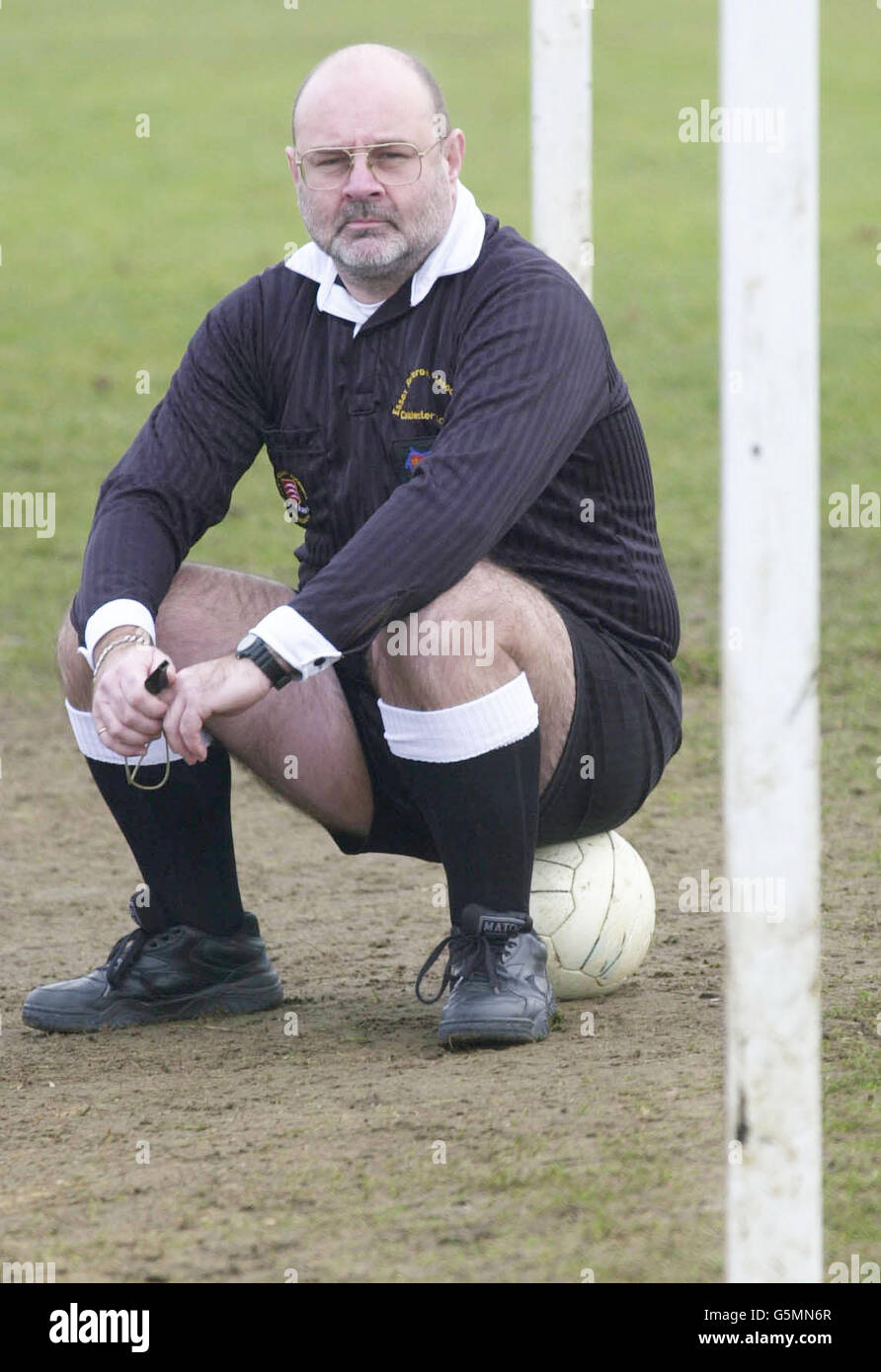 The former referee Brian Savill Stock Photo