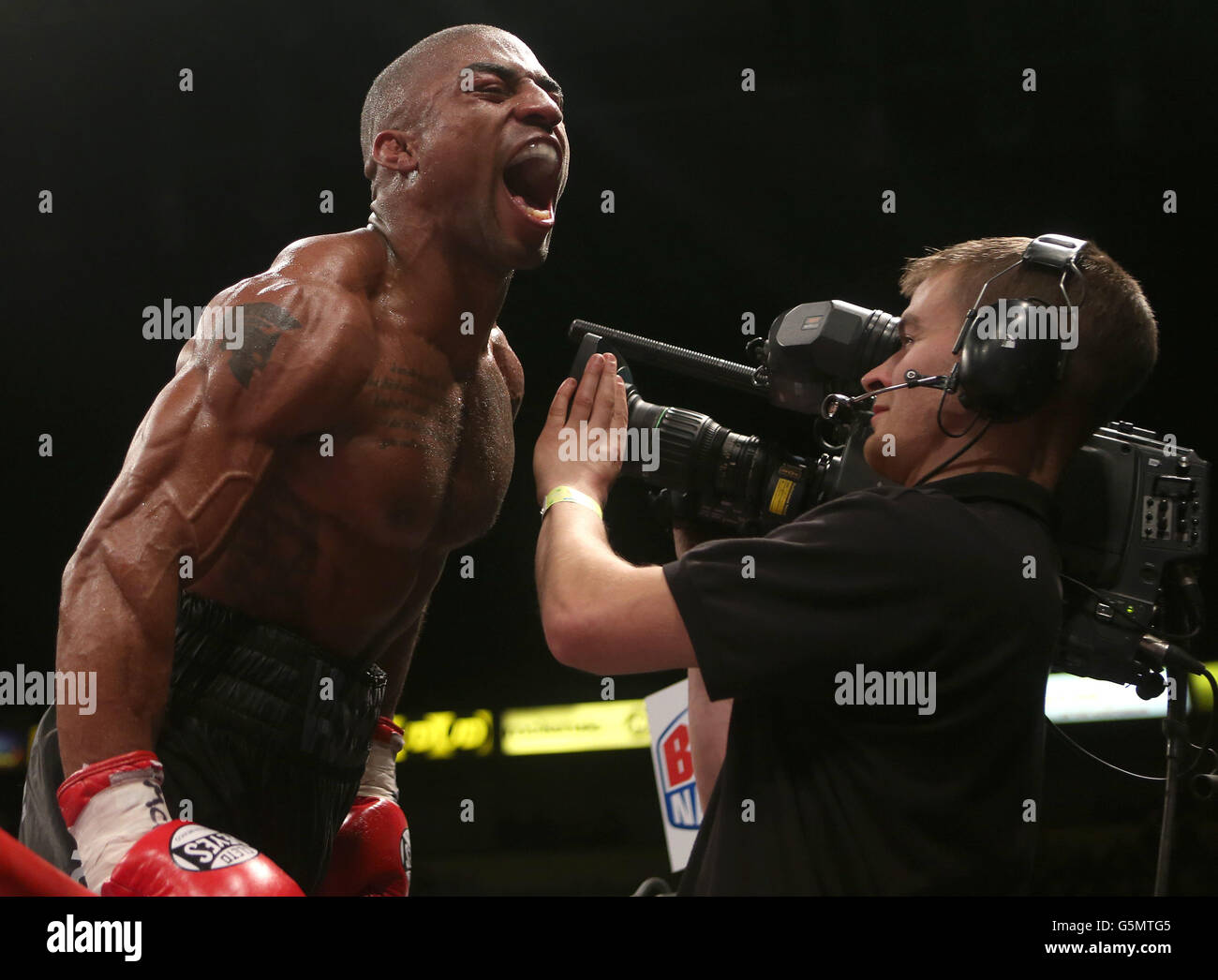 Boxing Manchester Arena Stock Photo Alamy