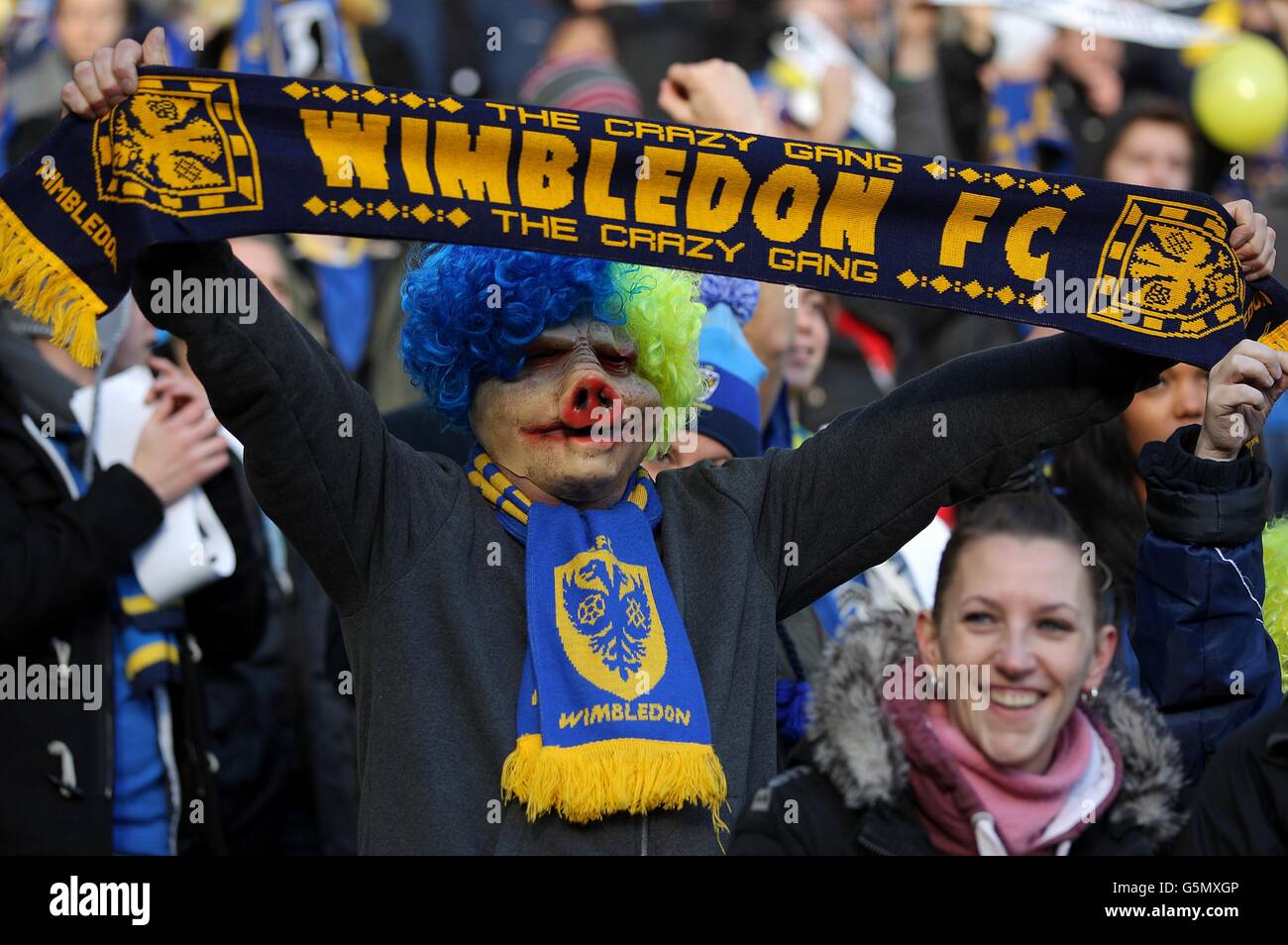 Soccer - FA Cup - Second Round - Milton Keynes Dons v AFC Wimbledon -  stadium:mk. An AFC Wimbledon