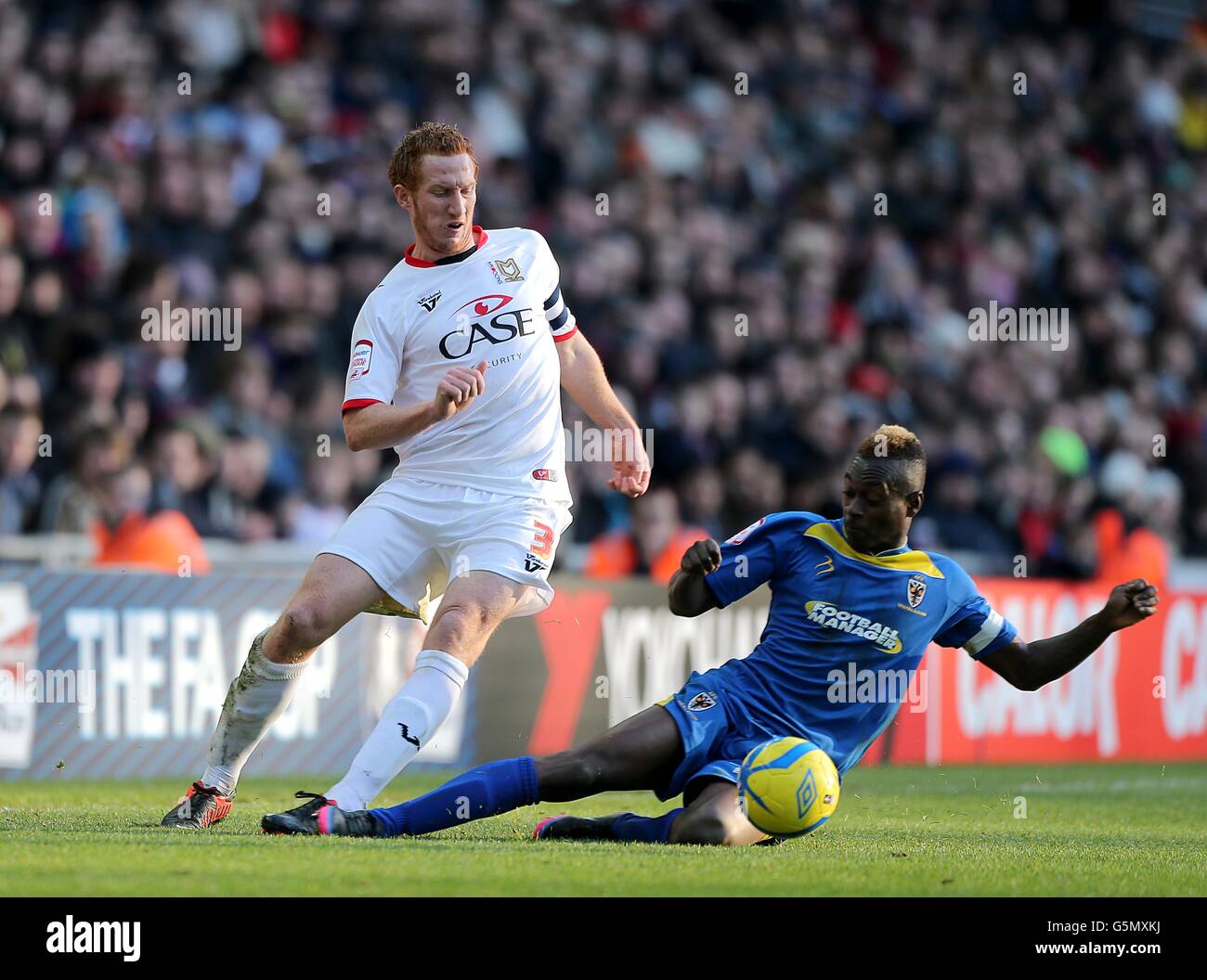 Soccer - FA Cup - Second Round - Milton Keynes Dons v AFC Wimbledon ...