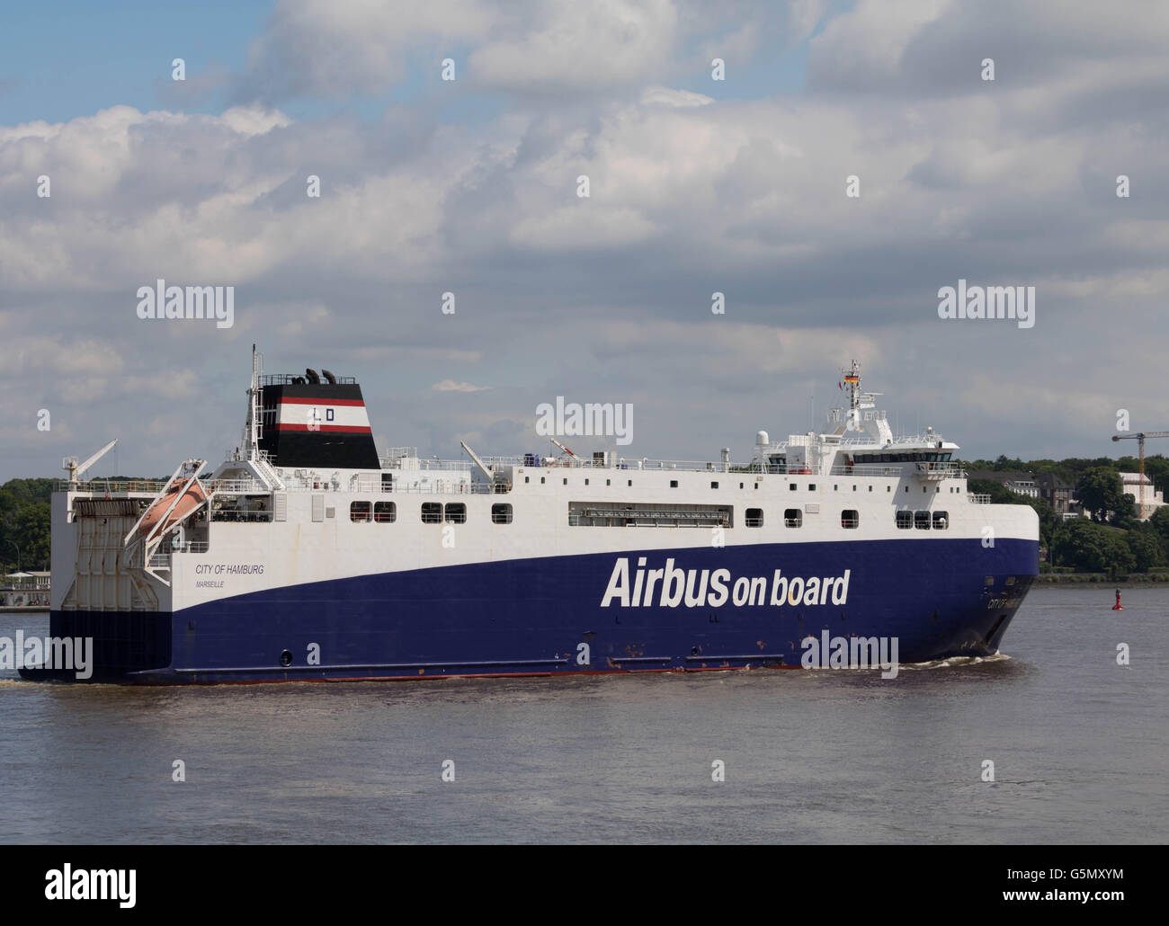 Hamburg, Germany, June 18, 2016, Airbus Transport ship 