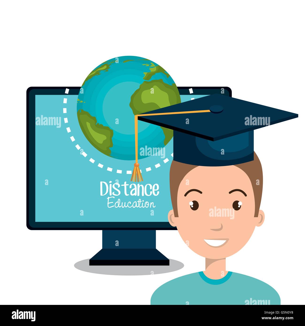 distance education design Stock Vector Image & Art - Alamy