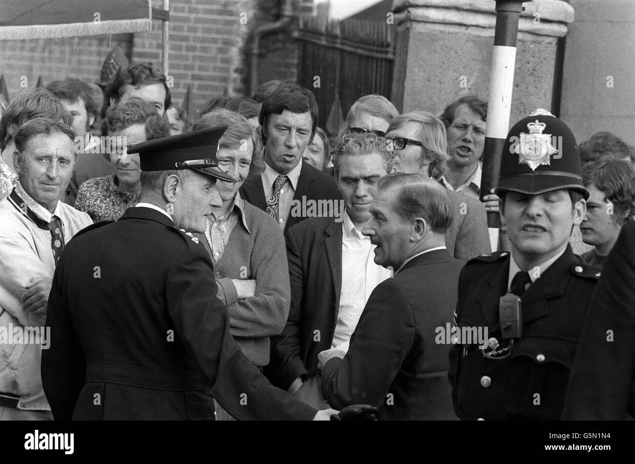 Vic Turner left Being Escorted Into Pentonville Prison By The High