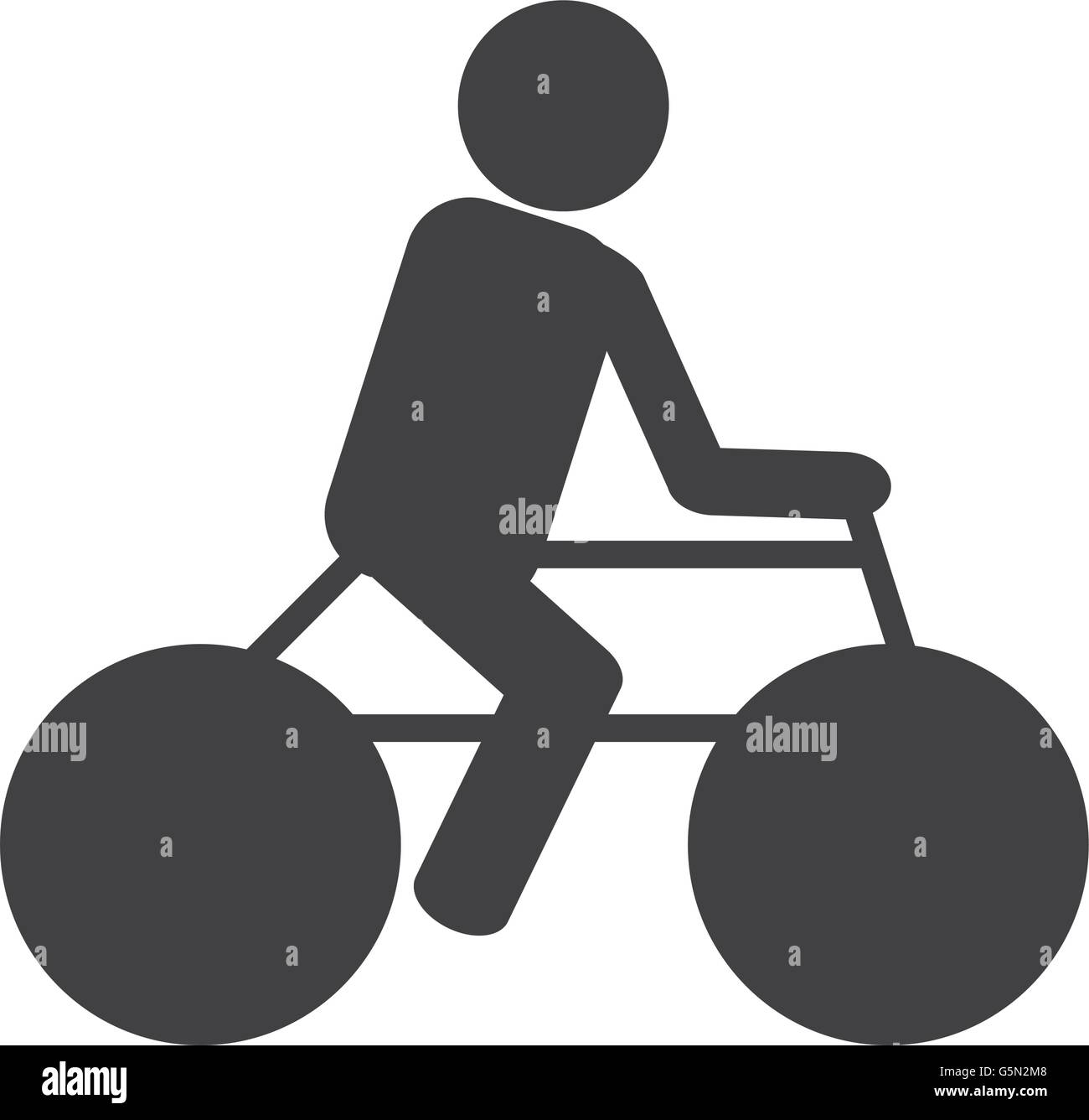 person silhouette riding a bike Stock Vector Image & Art Alamy