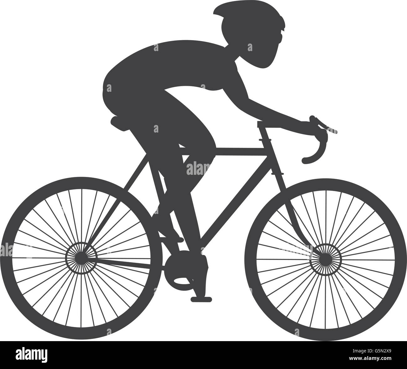 Riding bycicle Cut Out Stock Images & Pictures - Alamy