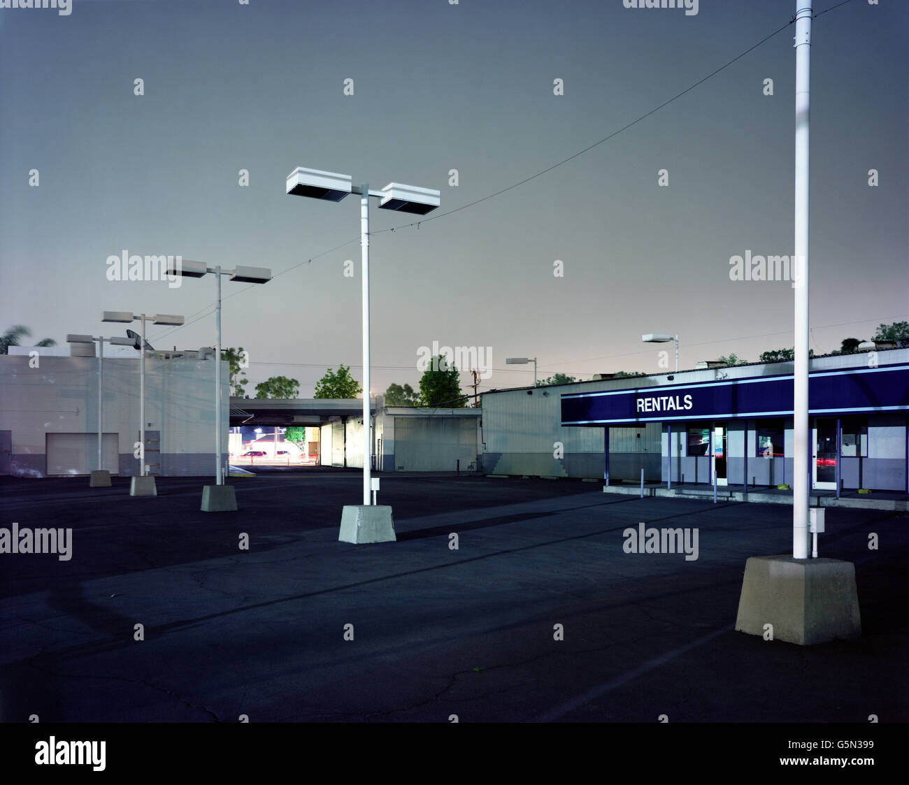 Empty parking lot los angeles hi-res stock photography and images - Alamy