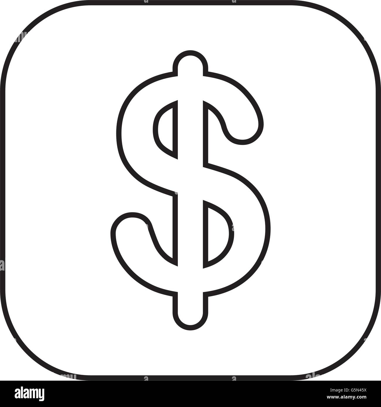 money symbol button isolated icon design Stock Vector Image & Art - Alamy
