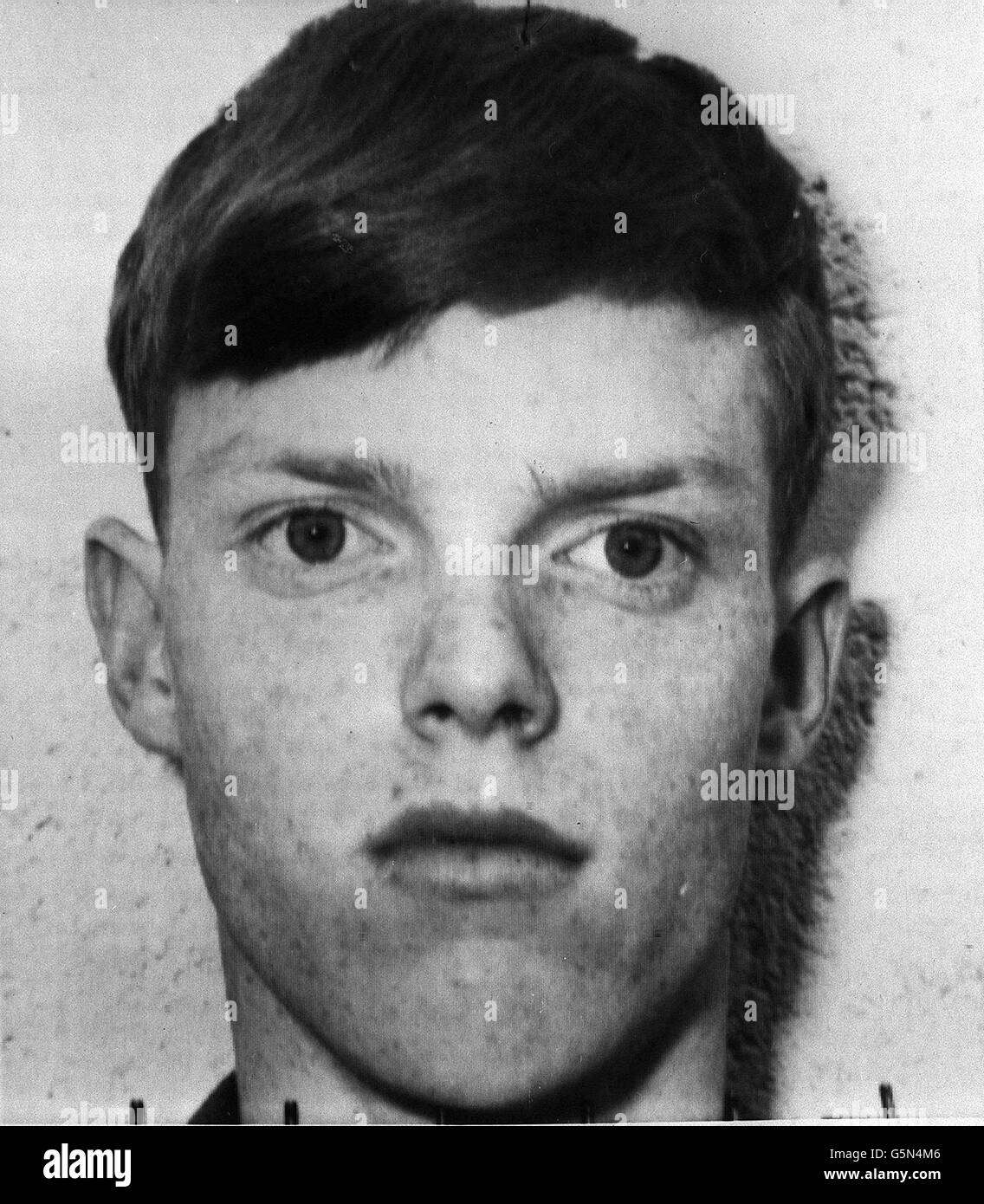 A portrait of Private Keith Leslie Bryan of Bristol, who was shot dead in the Lower Falls area of Belfast. Stock Photo
