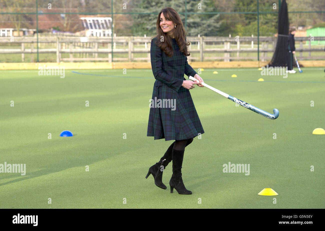 Kate Middleton hockey sur gazon