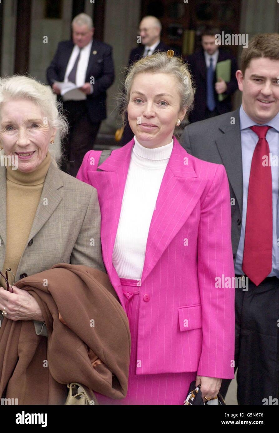 Canadian national Glory Anne Clibbery (right) celebrates with her mother Peggy Clibbery outside the High Court in London, following her victory against Singapore-born and Hong Kong-based racehorse owner and trainer Ivan Allan. * Mr Allan had attempted to win an injunction against his former mistress of 15 years, Miss Clibbery, which would have effectively prevented her from revealing details of their relationship, but the High Court ruling granted by Mr Justice Munby went in her favour. Stock Photo