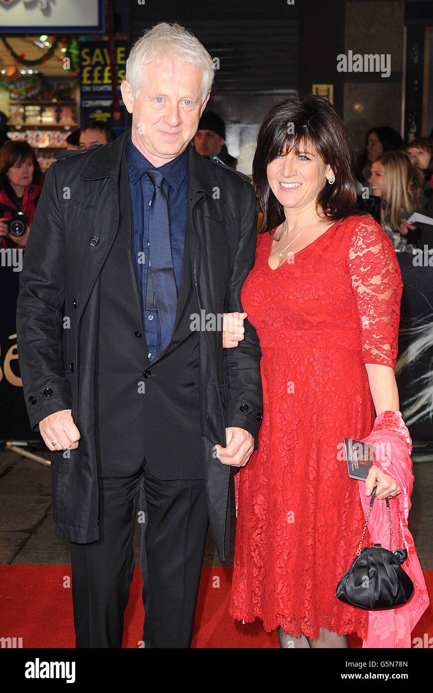 Richard Curtis and Emma Freud arrives at the premiere of Les Miserables ...