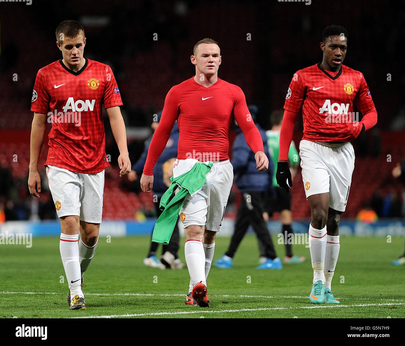 Manchester uniteds danny welbeck centre hi-res stock photography and ...