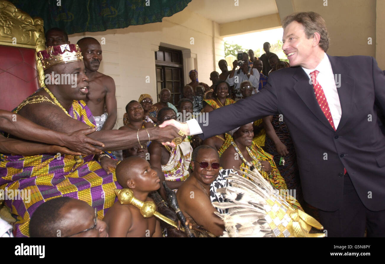 Tony Blair Visits Ghana Stock Photo - Alamy