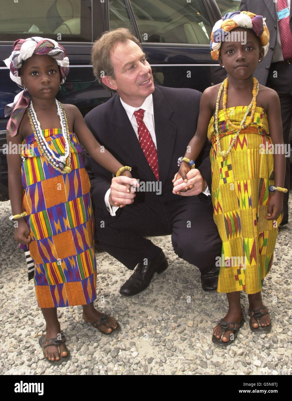 Tony Blair Visits Ghana Stock Photo - Alamy