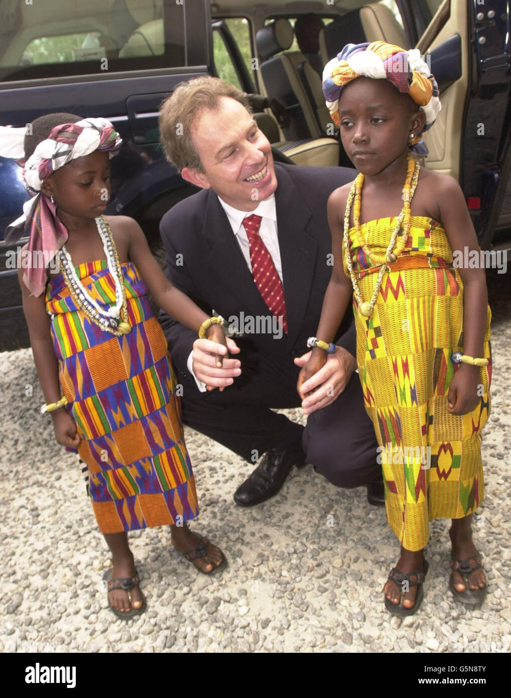 Tony Blair Visits Ghana Stock Photo - Alamy