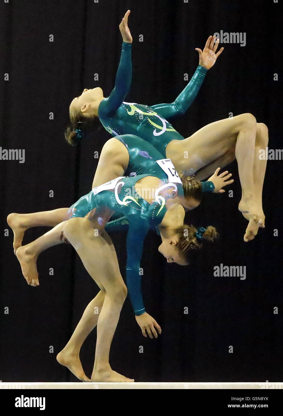 Gymnastics - Glasgow World Cup - Emirates Arena Stock Photo