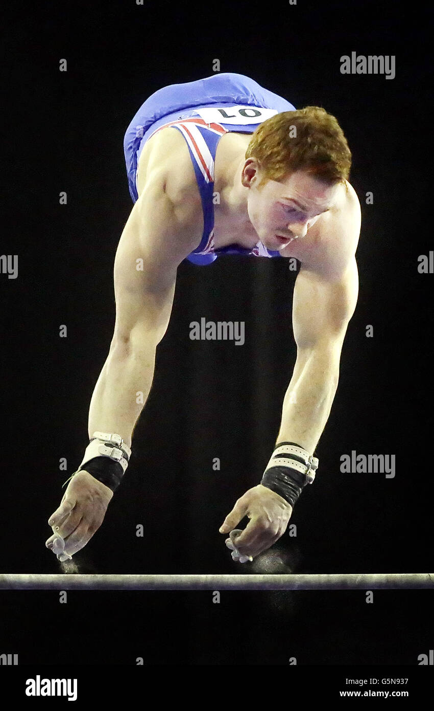 Gymnastics Glasgow World Cup Emirates Arena. Daniel Purvis on the