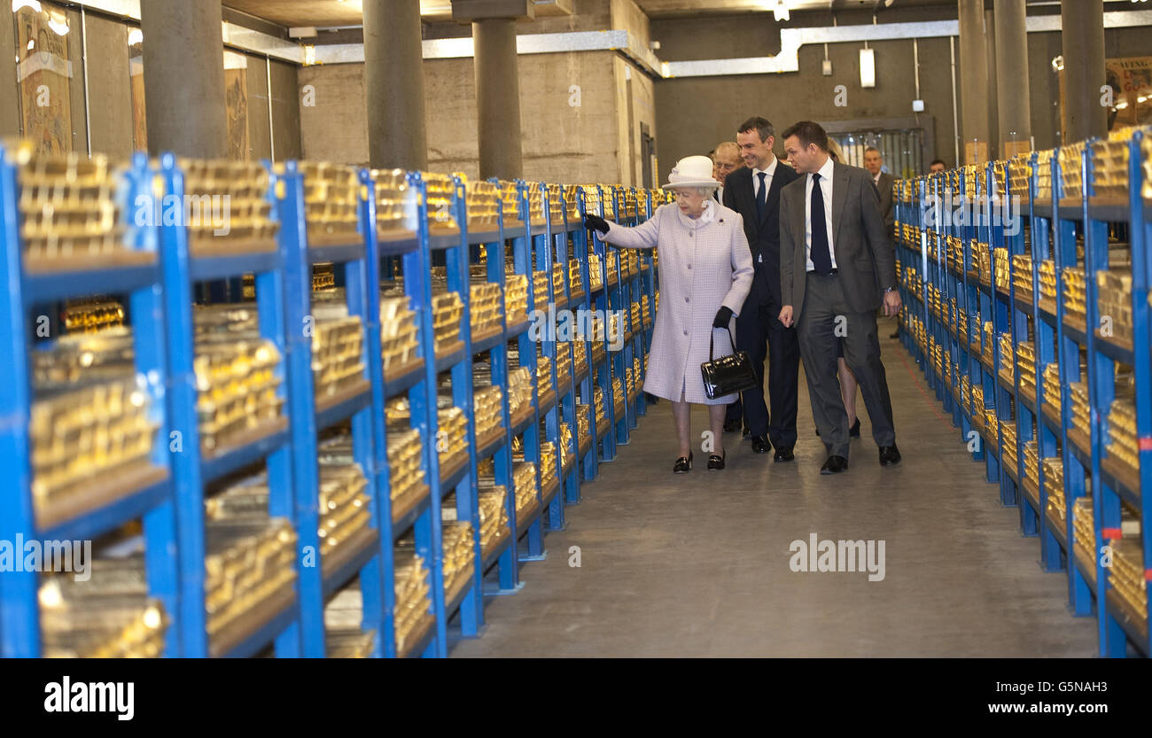 Royal visit to the Bank of England Stock Photo