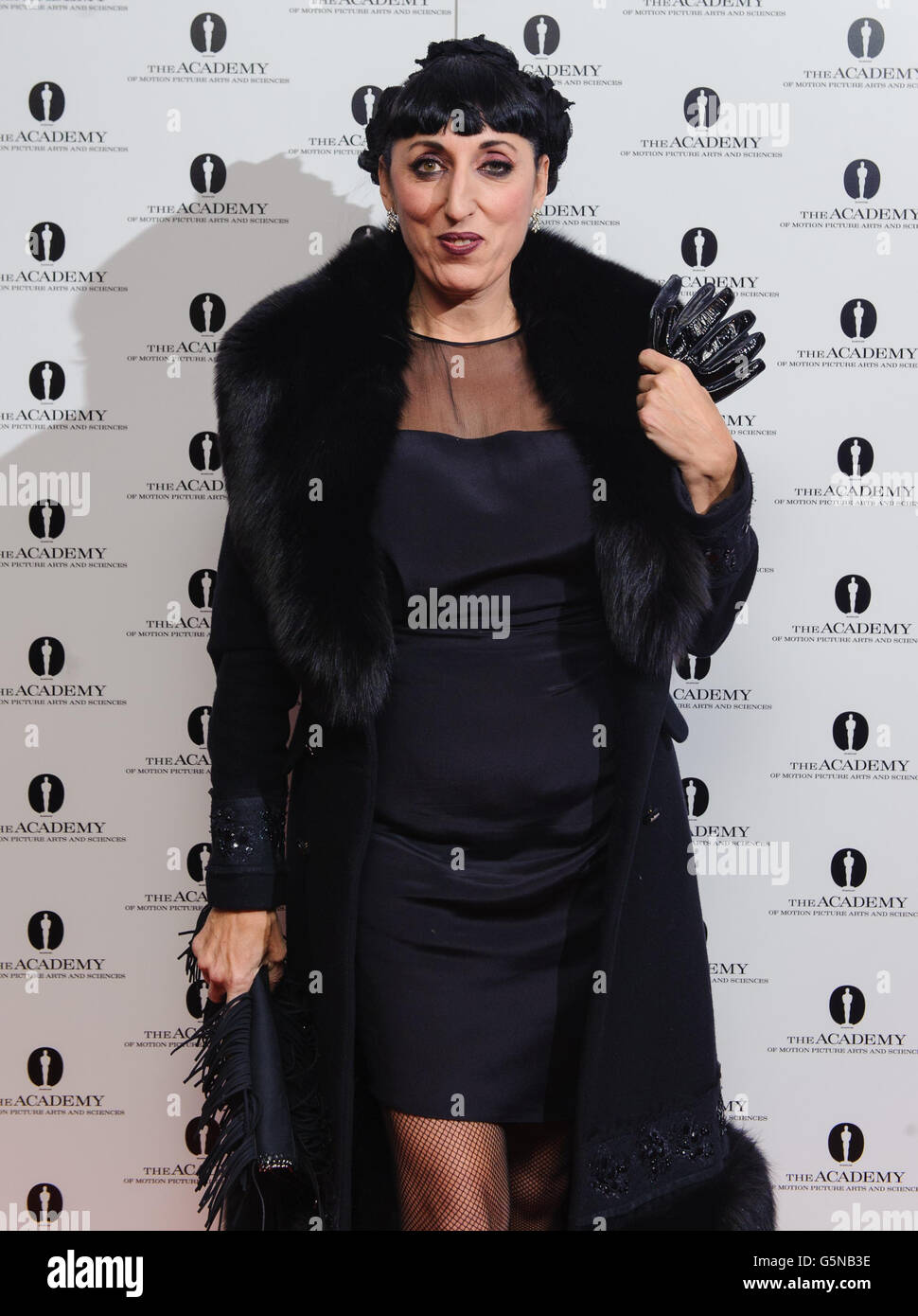 Rossy de Palma arriving at the Academy of Motion Picture Arts and Sciences celebration of the career of Pedro Almodovar, at the Curzon Soho Cinema, in central London. Stock Photo