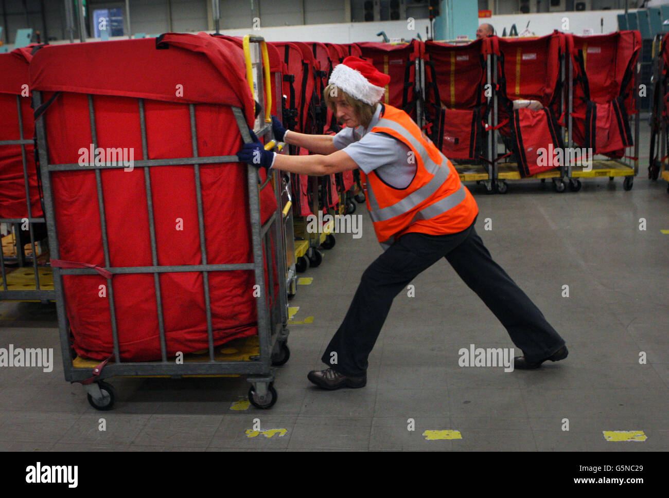 Workers at Edinburgh's Royal Mail Centre in its busiest week of the festive season. PRESS ASSOCIATION Photo:Photo date: Tuesday December 18, 2012. Photo credit should read David Cheskin/PA Wire Stock Photo