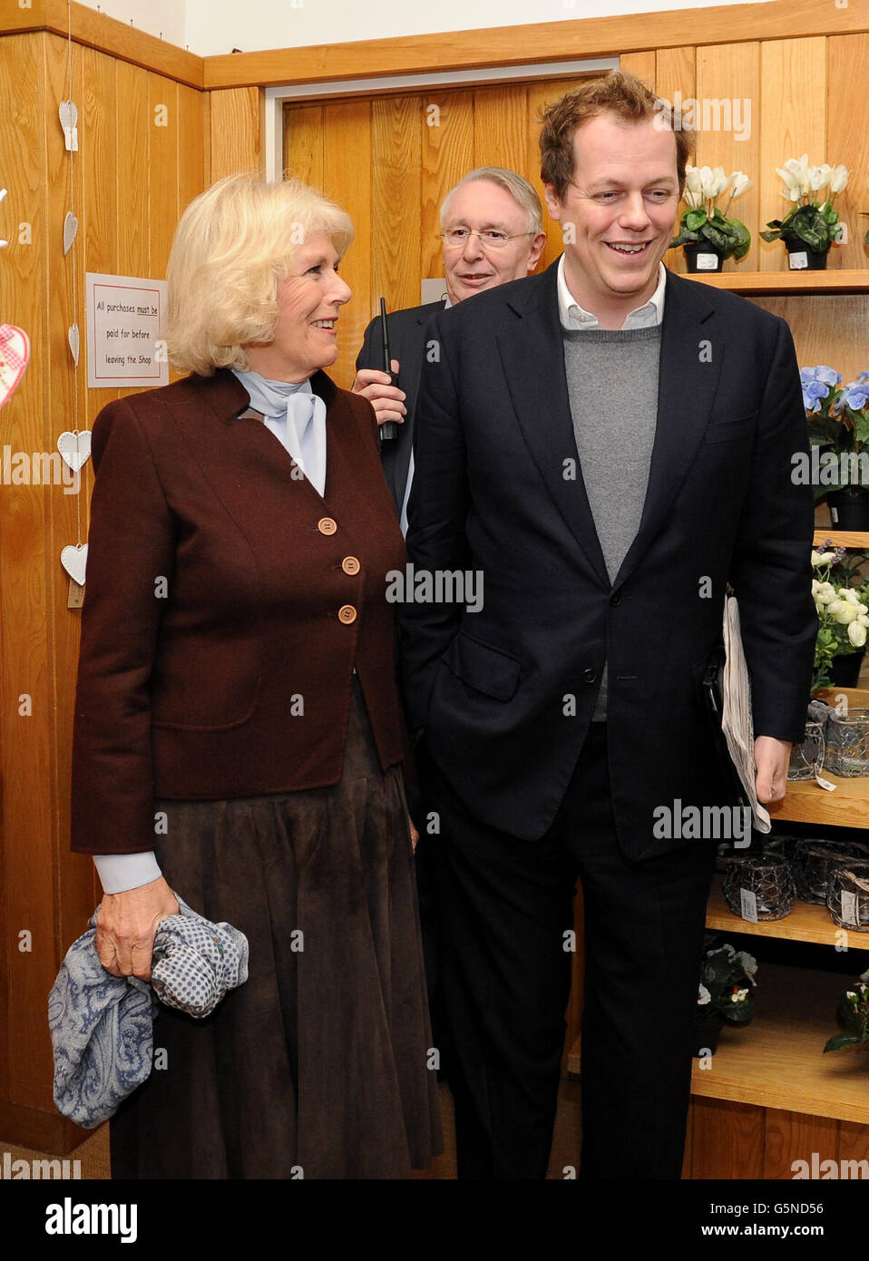 Duchess of Cornwall attends Bowood House Christmas Extravaganza Stock
