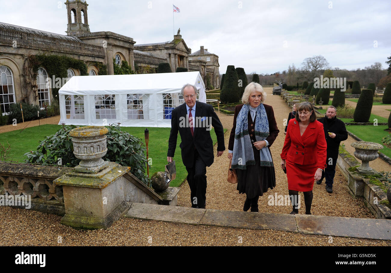 Duchess of Cornwall attends Bowood House Christmas Extravaganza Stock