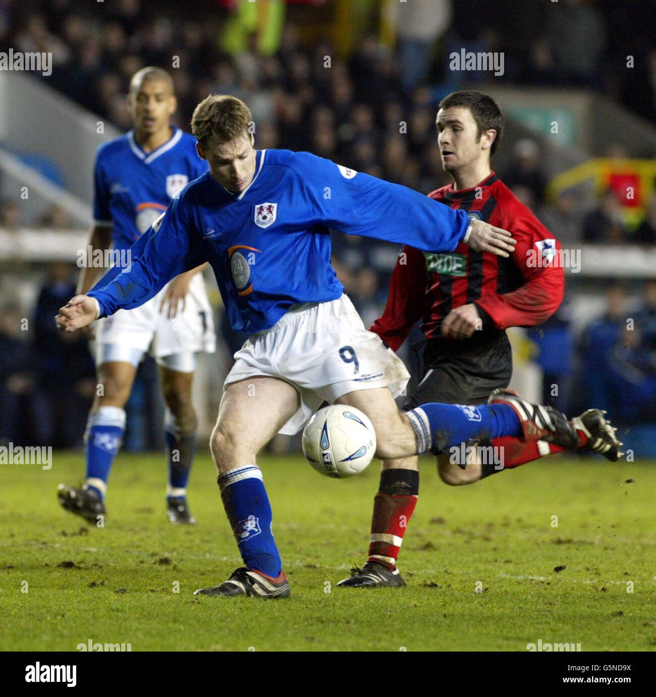 Millwall's Neil Harris during the AXA F.A. Cup fourth round game against Blackurn Rovers at the New Den. NO UNOFFICIAL CLUB WEBSITE USE. Stock Photo