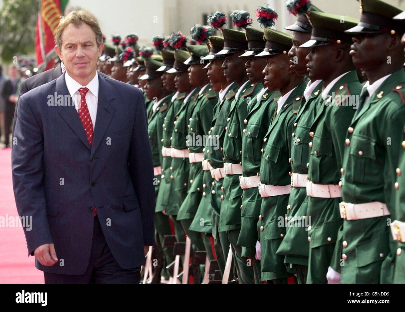 Tony Blair visits Nigeria Stock Photo - Alamy