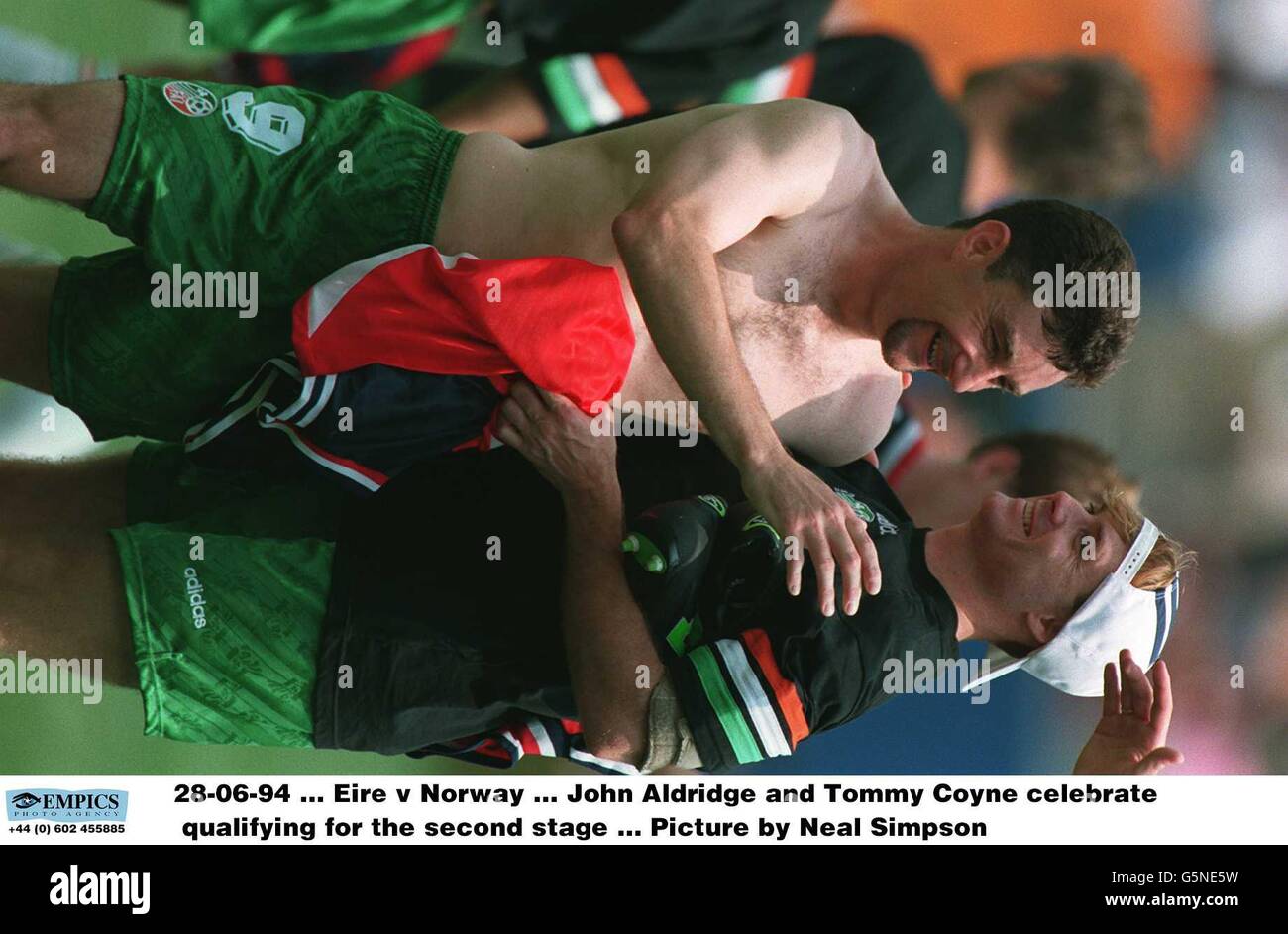 Empics14,Eire v Norway .... Soccer World Cup 94 Stock Photo