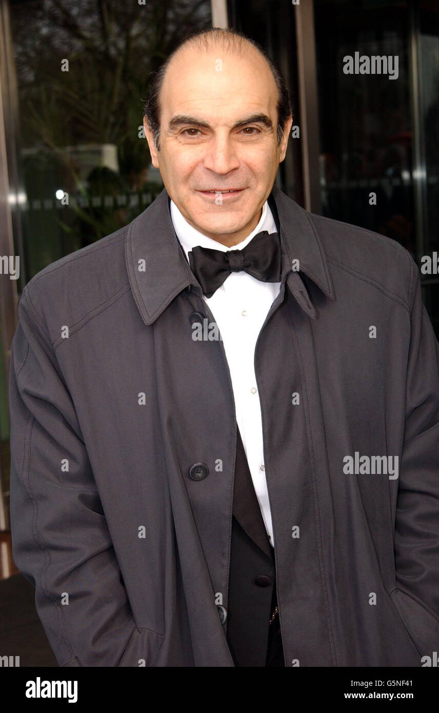 Actor David Suchet arrives for the Variety Club 50th Anniversary Showbusiness Awards at the Hilton in London. Stock Photo
