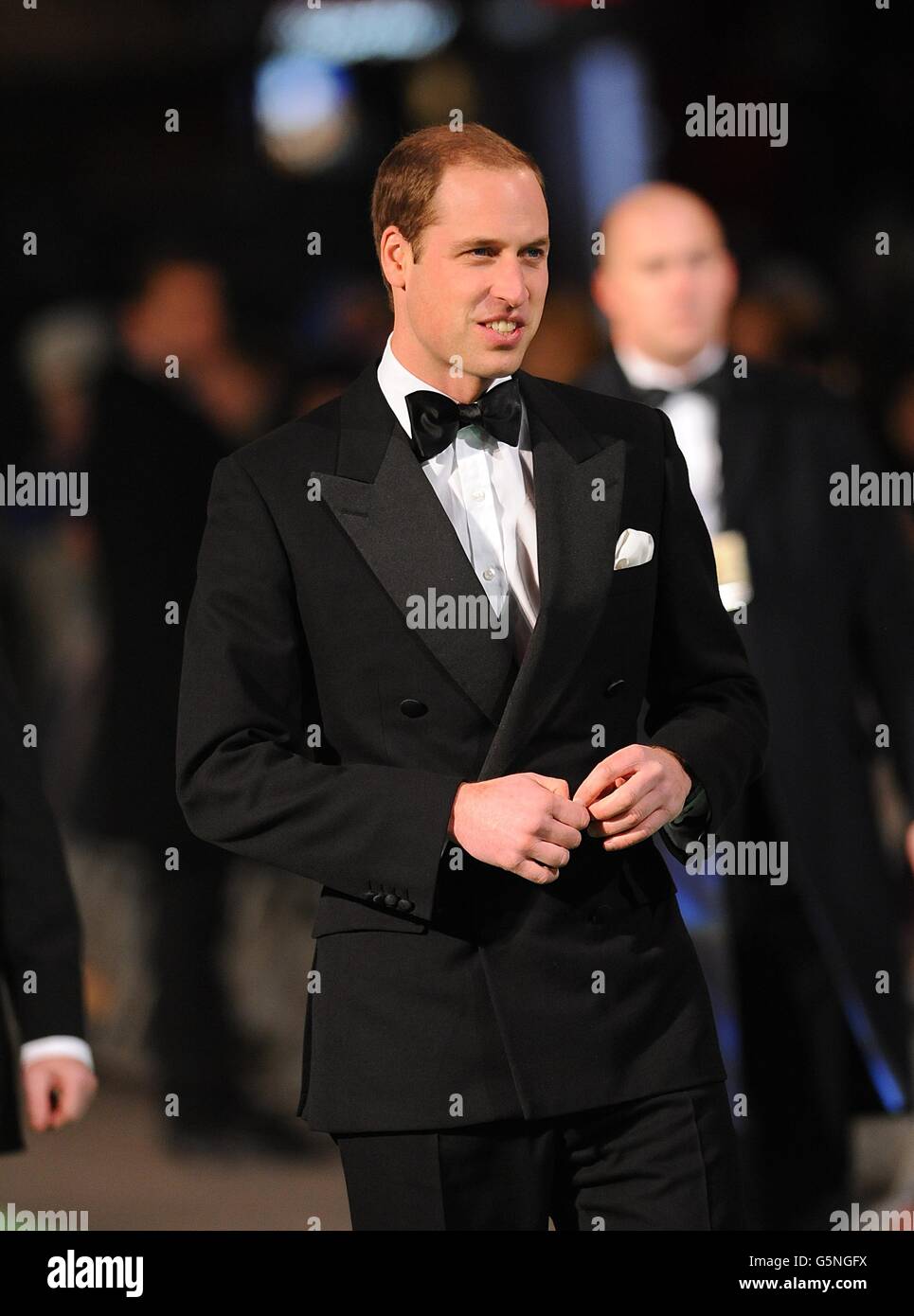 The Duke of Cambridge arriving for the UK Premiere of The Hobbit: An Unexpected Journey at the Odeon Leicester Square, London. Stock Photo