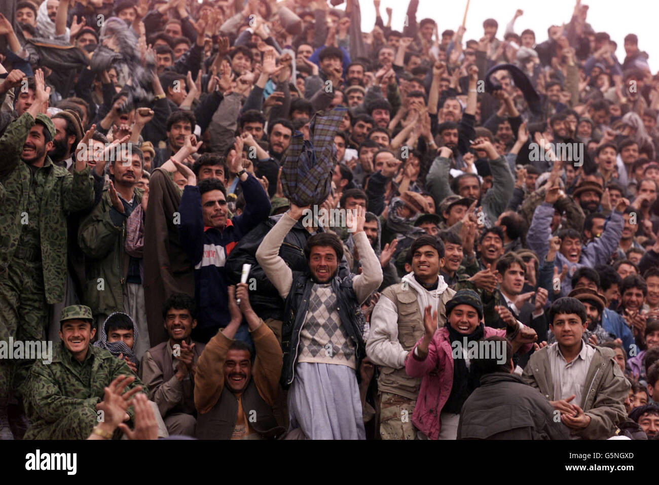 Afghanistan v ISAF Soccer Stock Photo