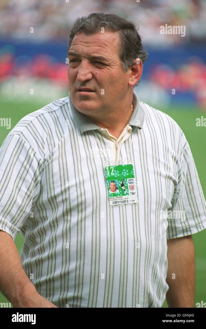 Bulgaria v Mexico. Los Angeles. Dimitar Penev, Bulgaria Stock Photo - Alamy