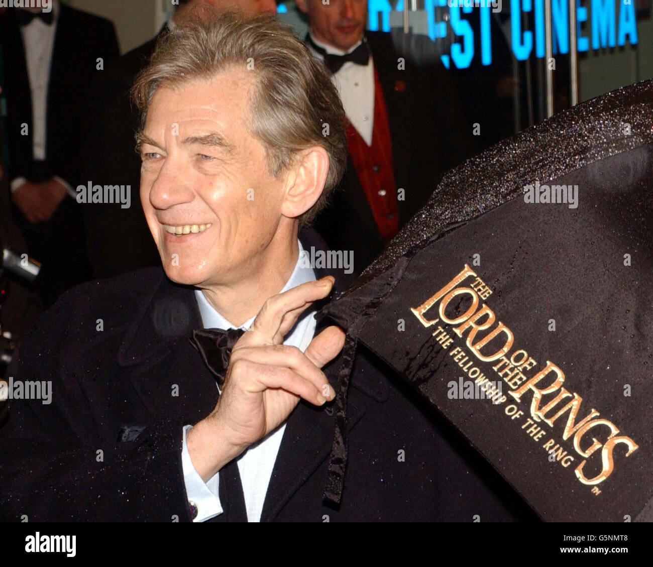 Sir Ian McKellen arrives for the Orange British Academy Film Awards at the Odeon cinema in London's Leicester Square. Stock Photo