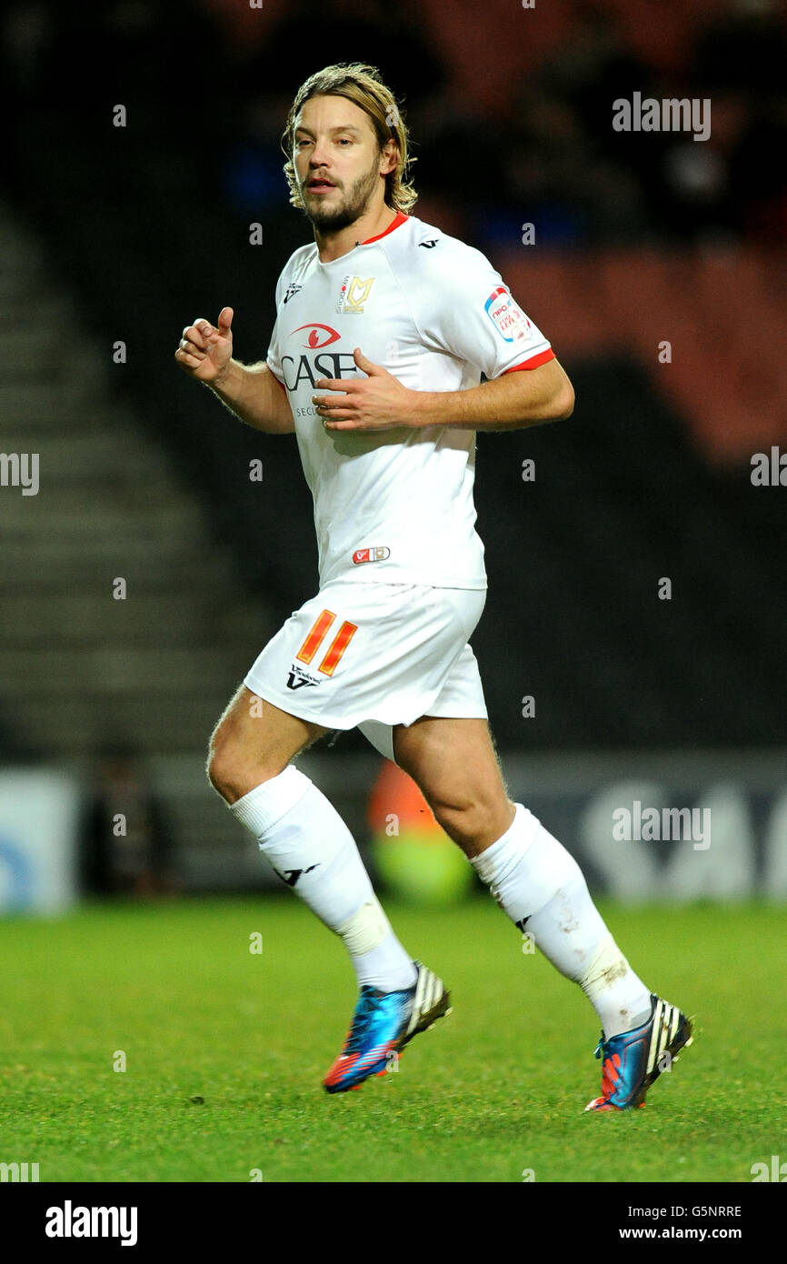 Soccer - npower Football League One - Milton Keynes Dons v Walsall - stadium:mk Stock Photo