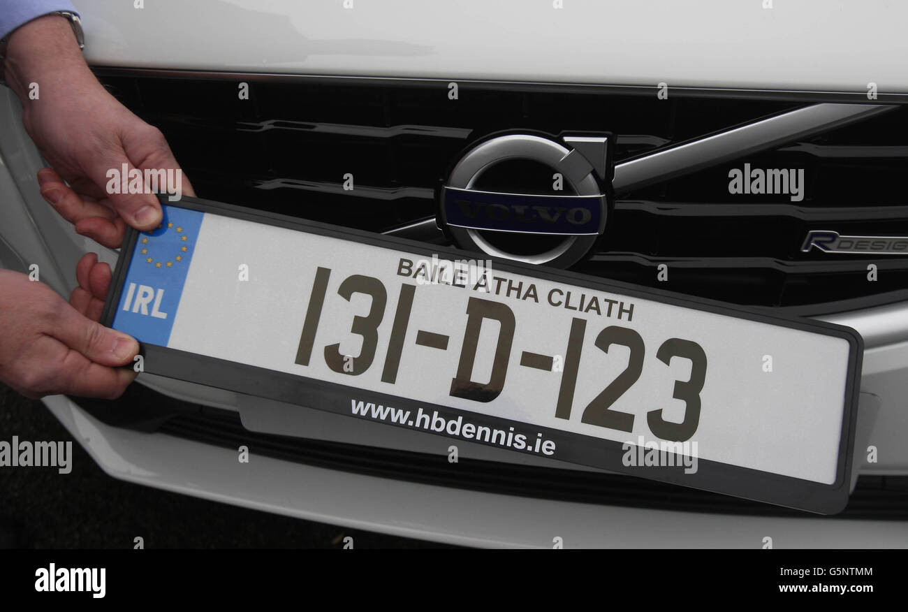 Irish registration number plates Stock Photo Alamy